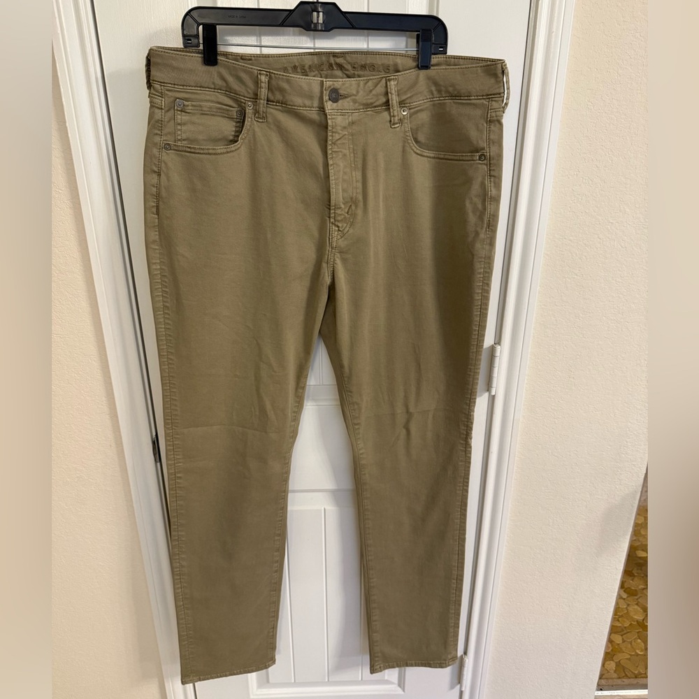American Eagle Outfitters Khaki 5 Pocket Pants 38x34